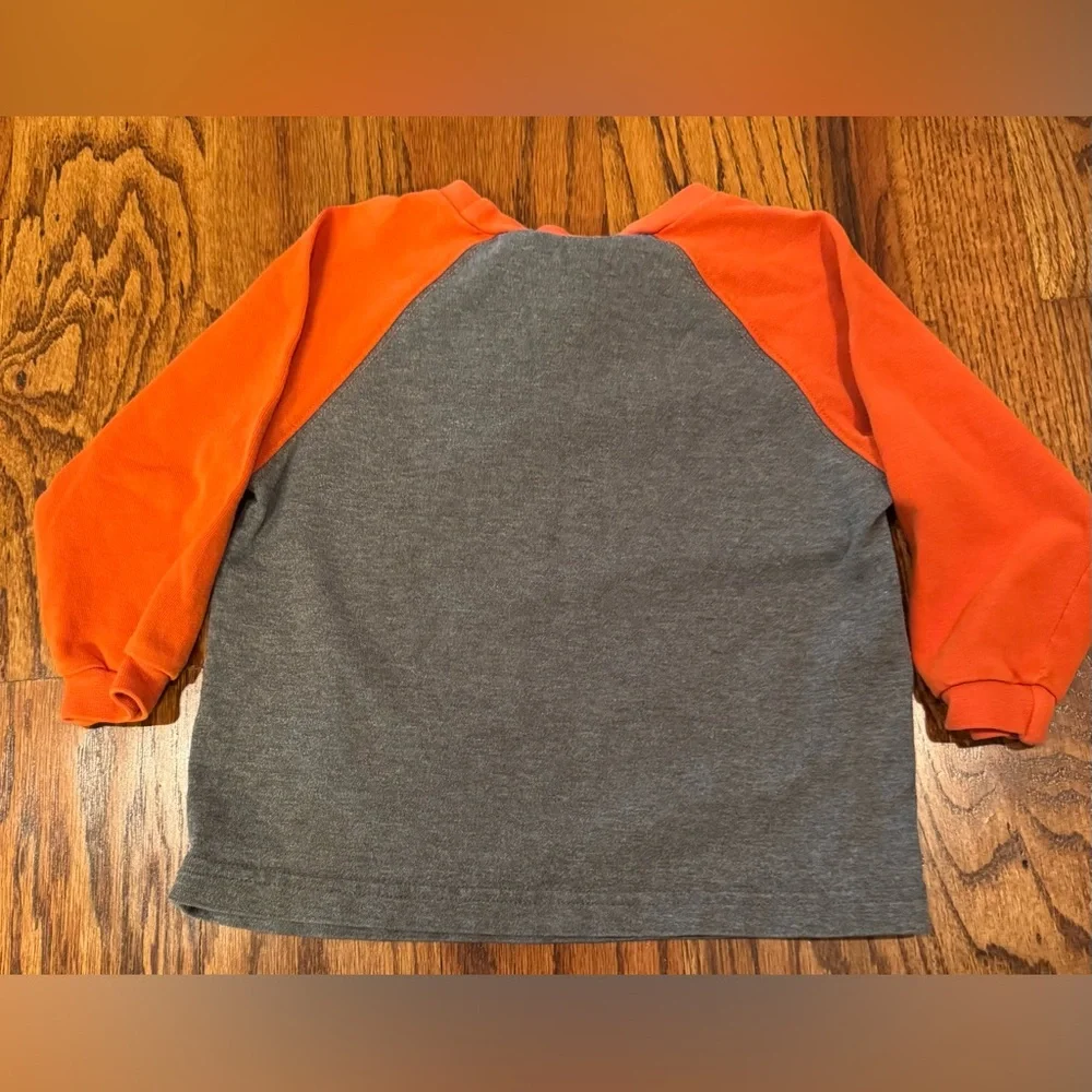 Vintage Gymboree Trout Fishing / Orange and Gray Shirt